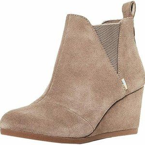 TOMS Women's Kelsey Suede Wedge Bootie